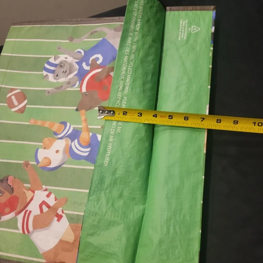 Pets football reusable bag fall